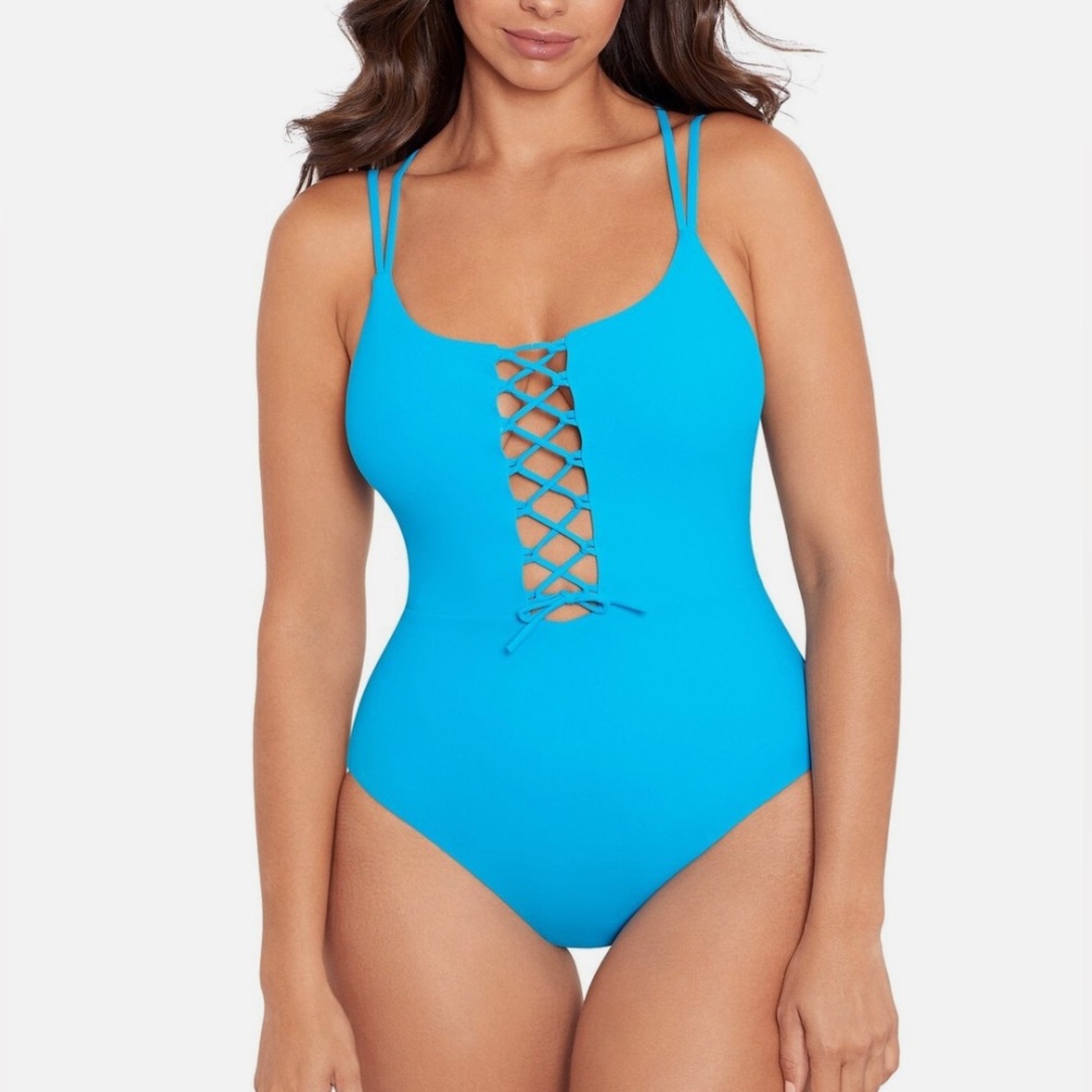 Skinny Dippers Women's Grotto Blue Jelly Beans Suga Babe One Piece New